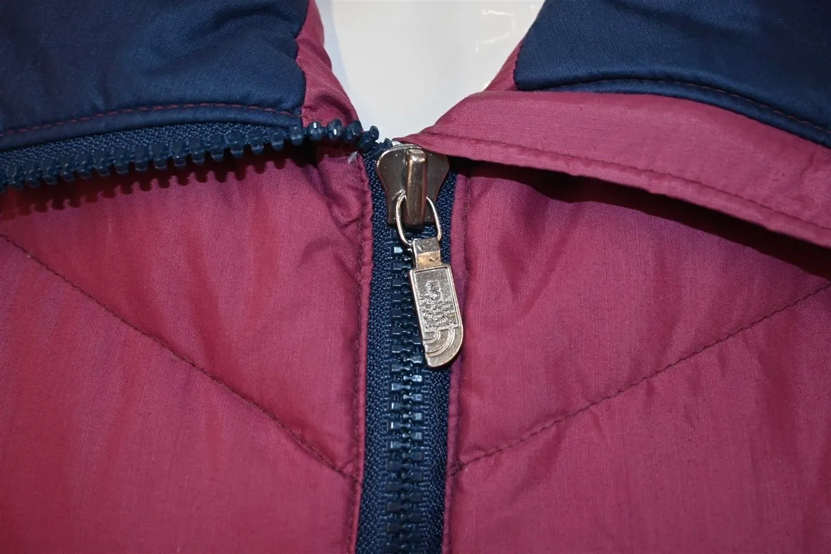 80s The North Face Maroon Down Fill Ski Vest Women's Medium