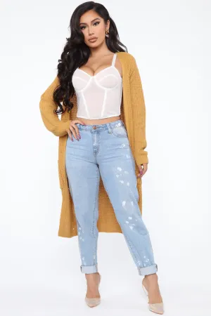 Abella Duster Sweater - Mustard