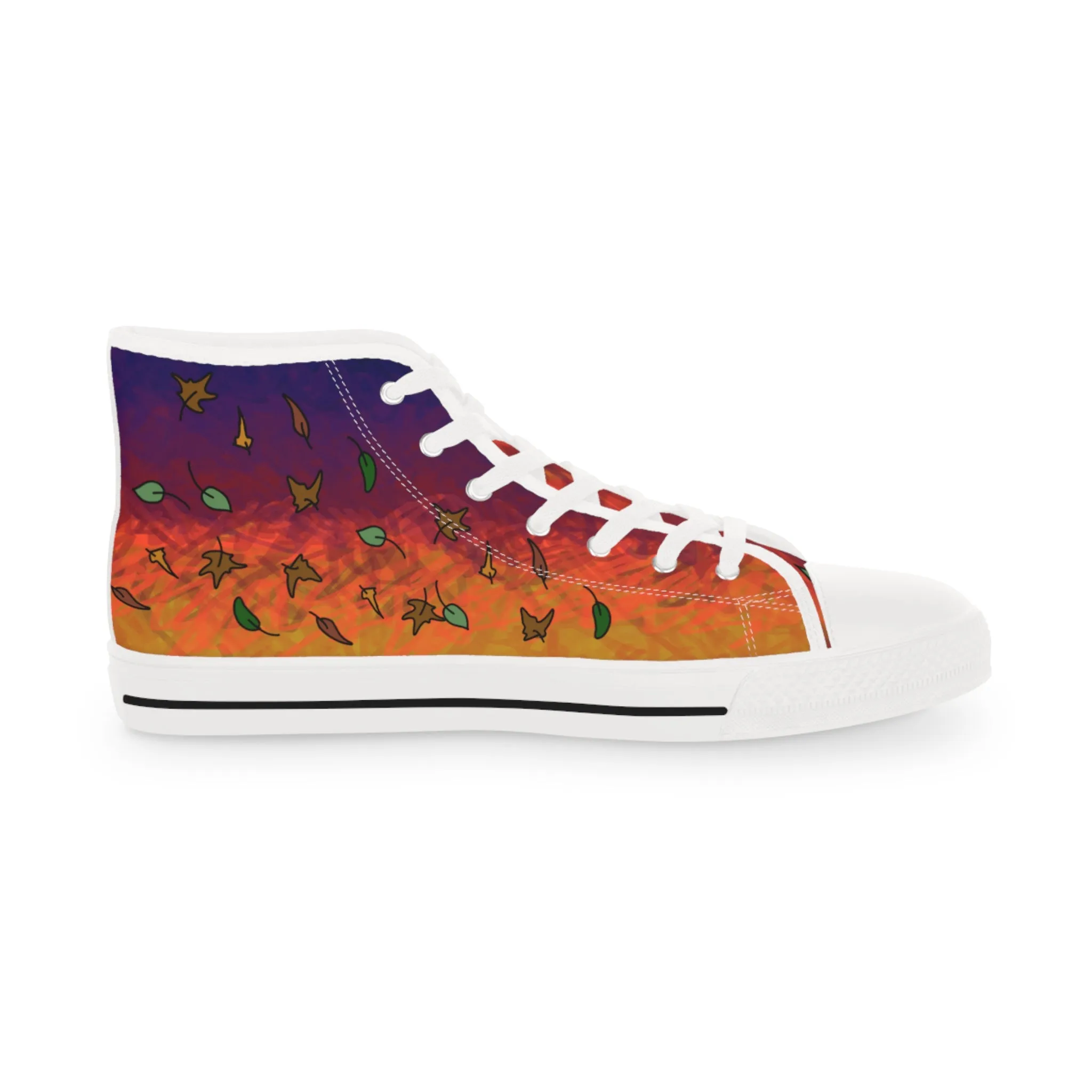 Autumn Leaves at Sunset High Tops