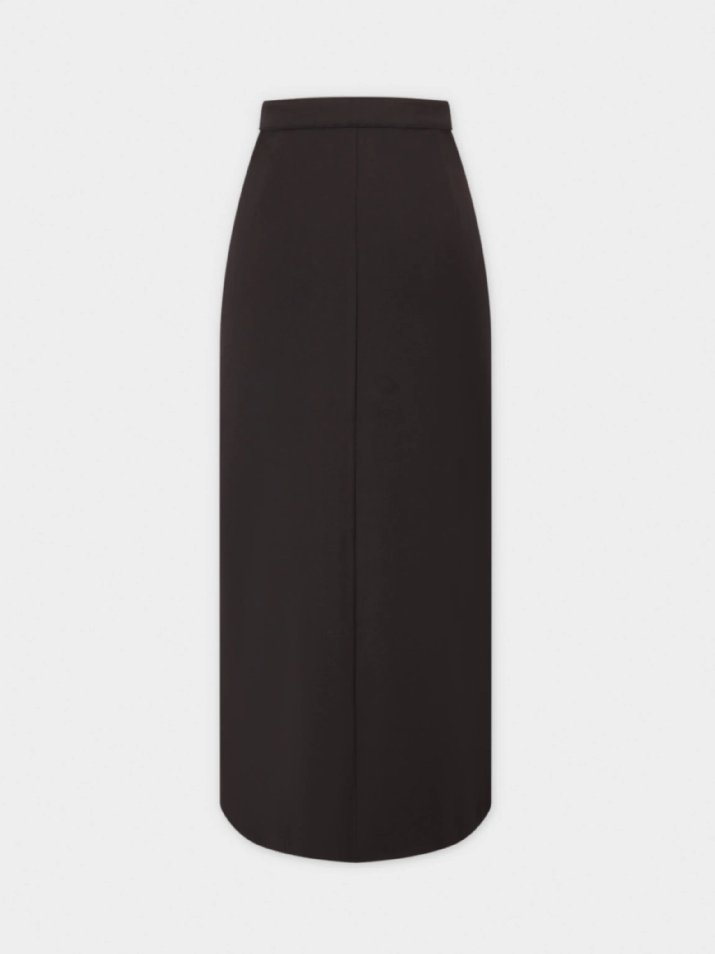 Basic Straight Ponte Skirt-Black