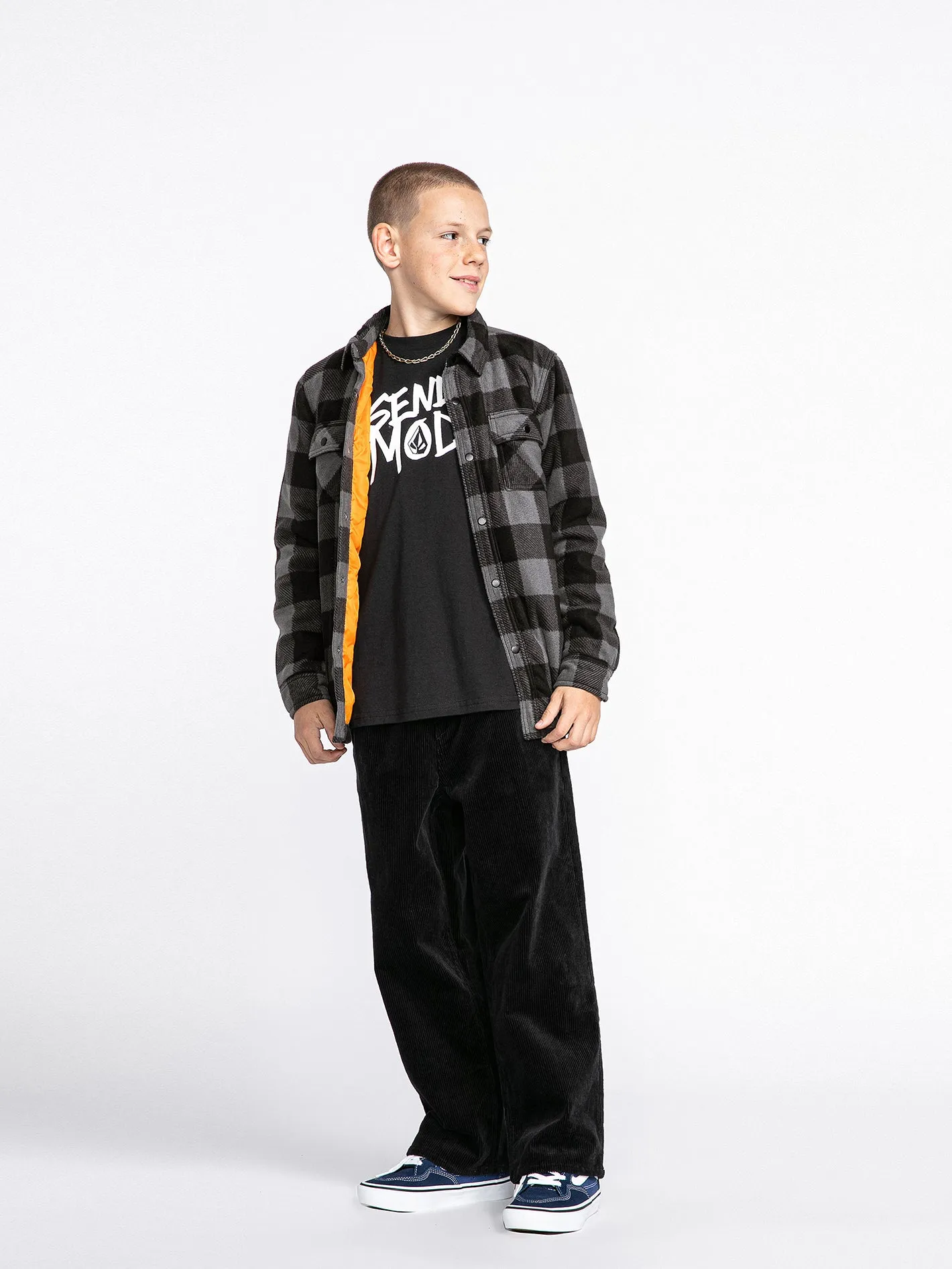 Big Boys Bowered Fleece Jacket - Pewter