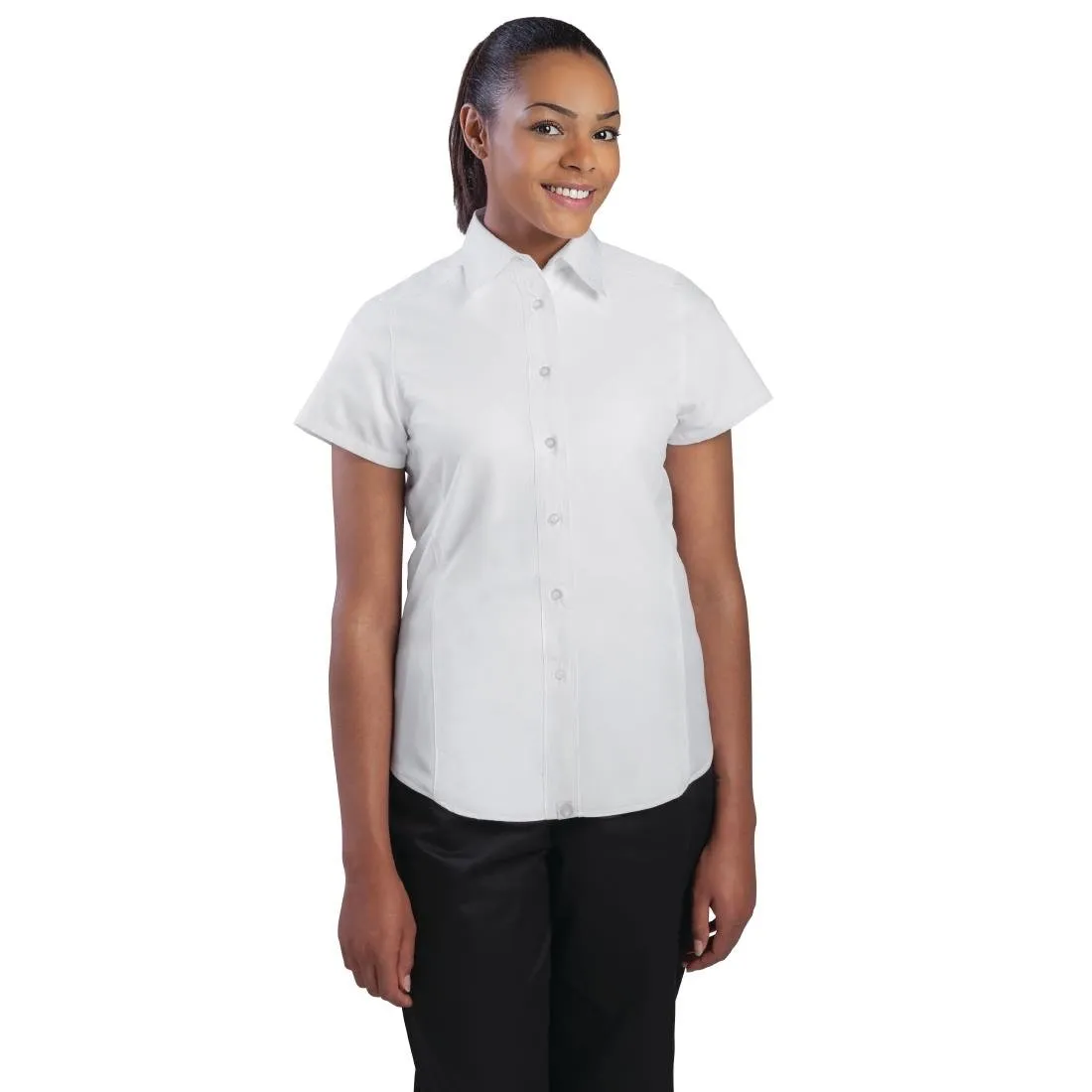 Chef Works Womens Cool Vent Chefs Shirt White M - B180-M