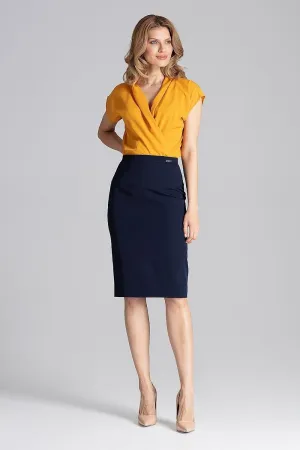 Classic Knee-Length Pencil  Skirt  Figl