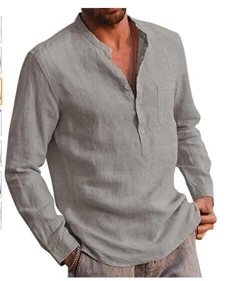 Coofandy Cotton Style Long Sleeve Shirt