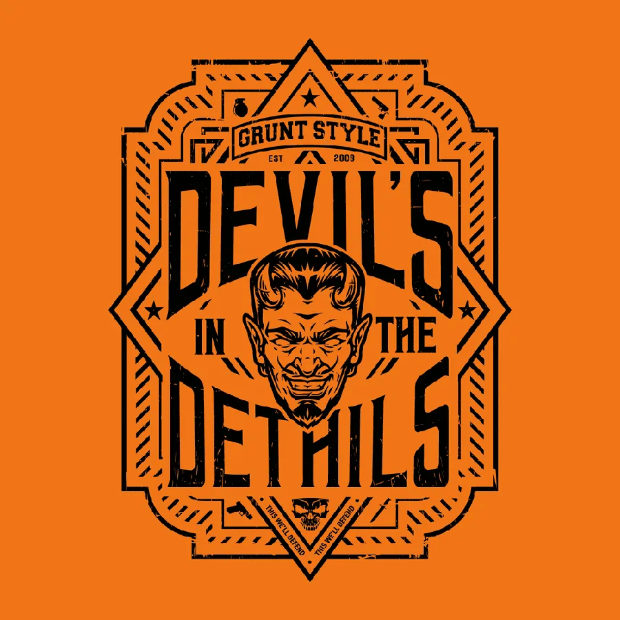 Devils In The Details Hoodie - Safety Orange