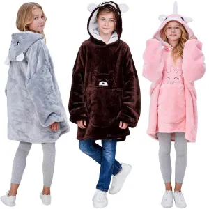 Kids Blanket Hoodie 3 Pack