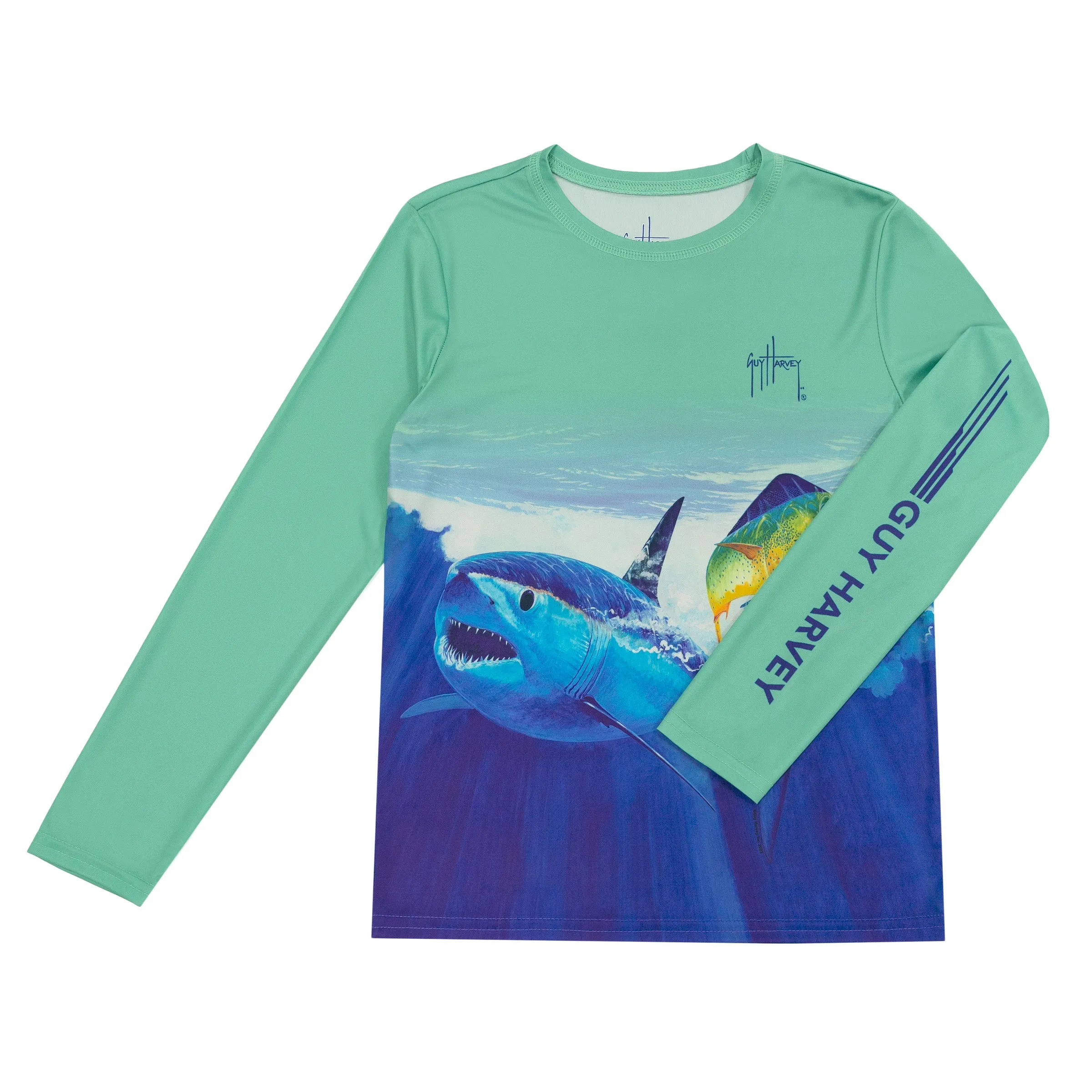 Kids Shark Ombre Performance Sun Protection UPF 30