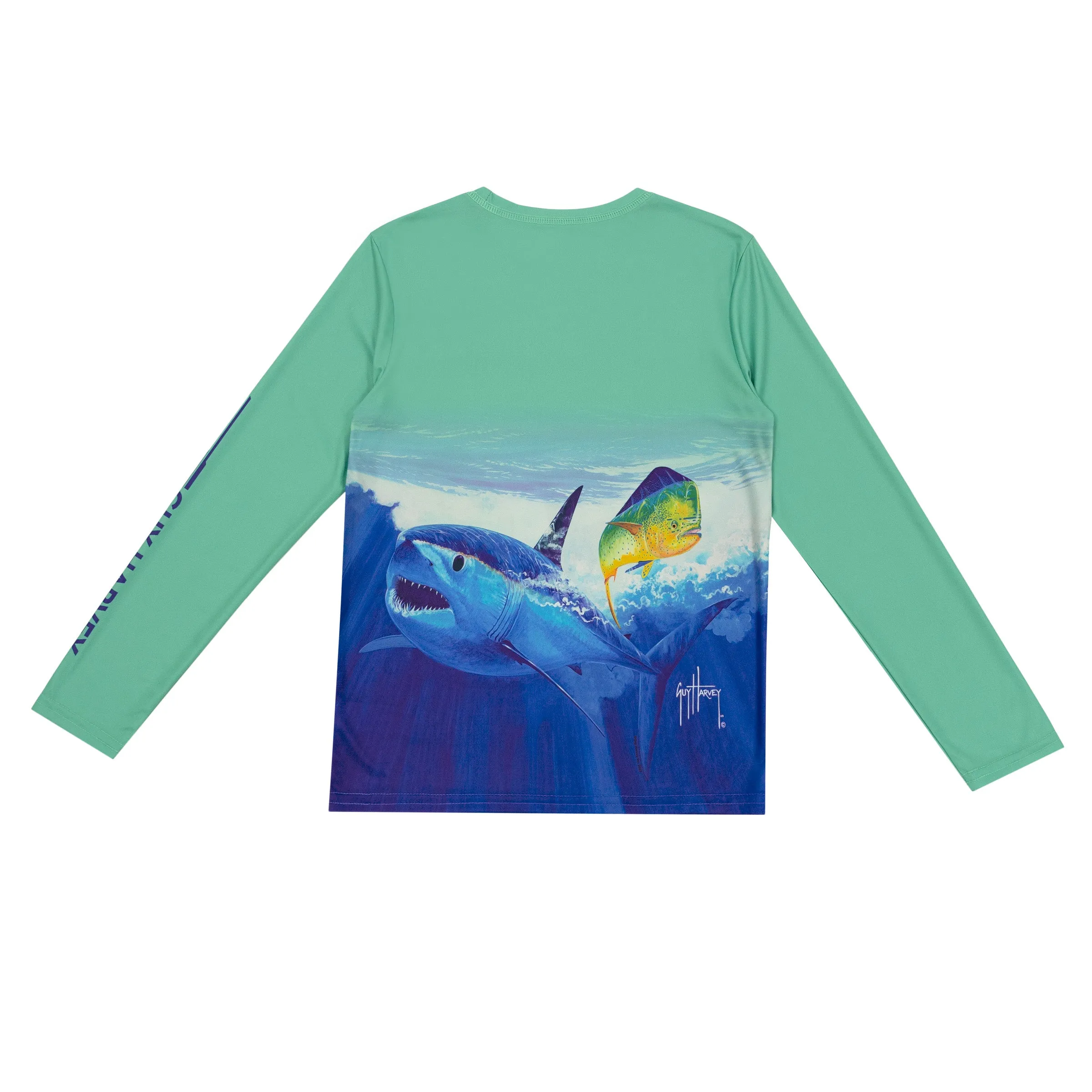 Kids Shark Ombre Performance Sun Protection UPF 30