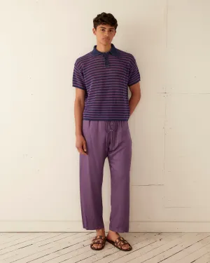 Lattice Polo - Duotone Stripe