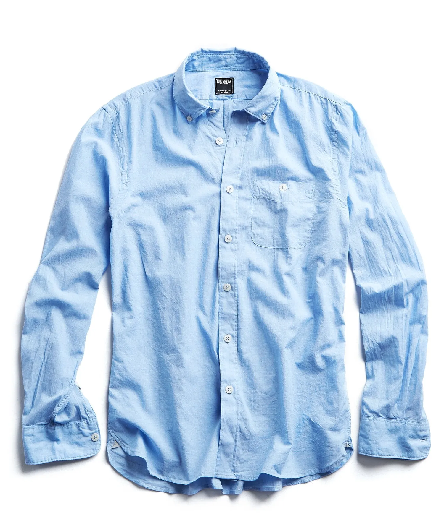 Lightweight Button Down Shirt in Blue