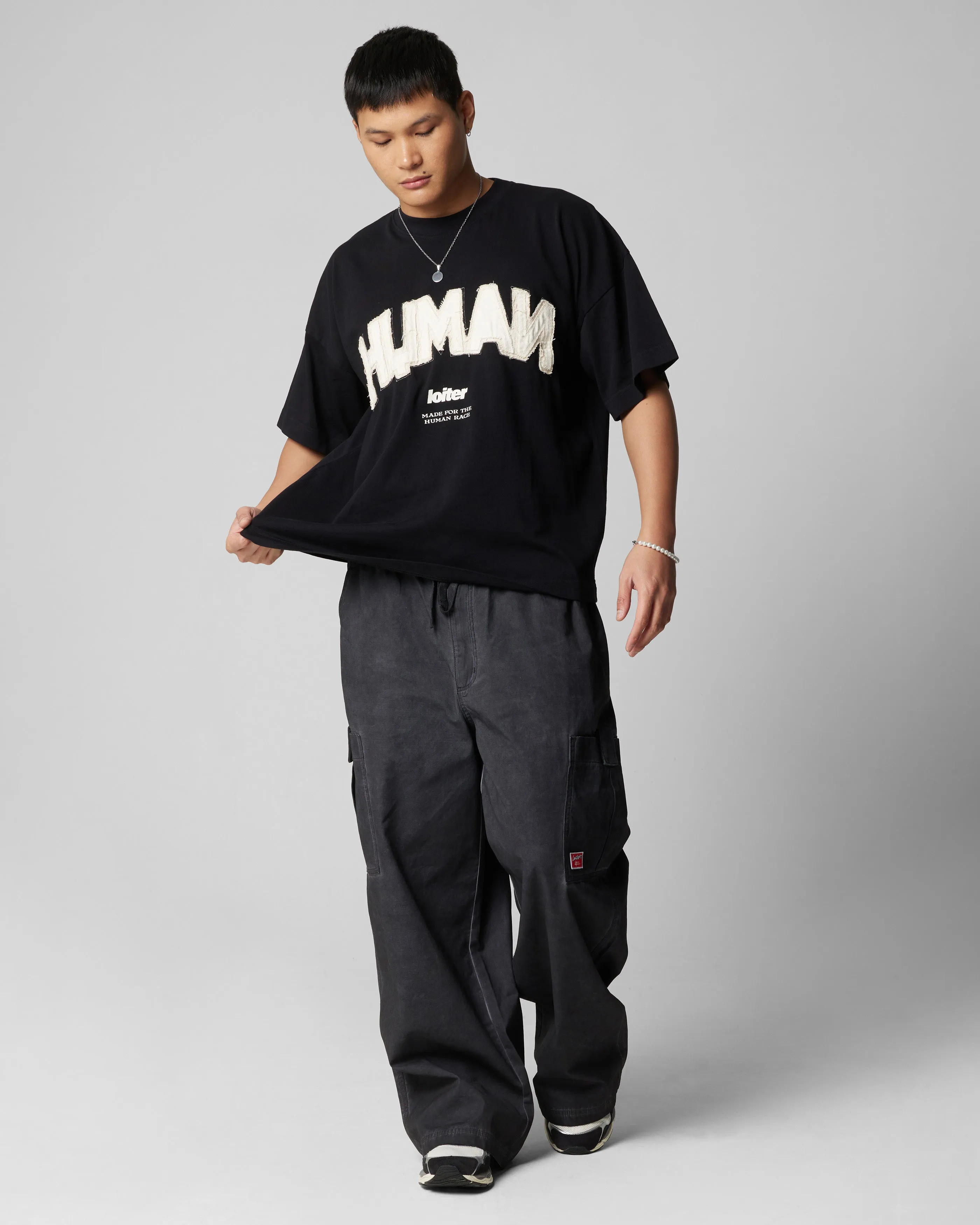 Loiter Kraven Parachute Pants Washed Black