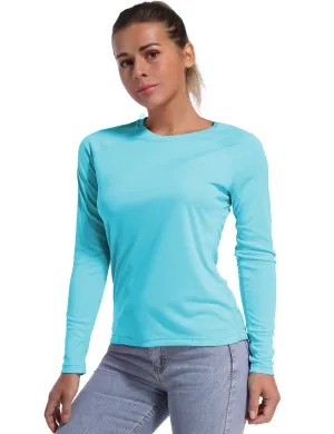 Long Sleeve Athletic Shirts blue_yoga