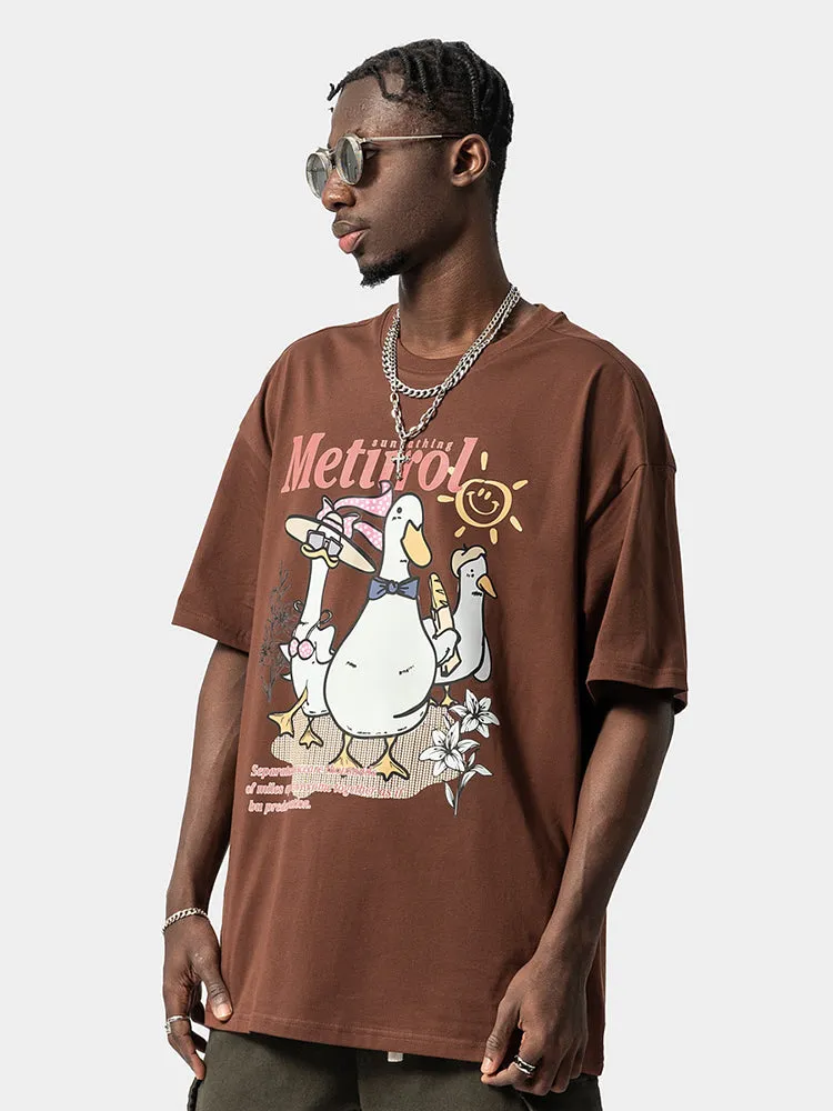 Men'S Duck Print T-Shirts