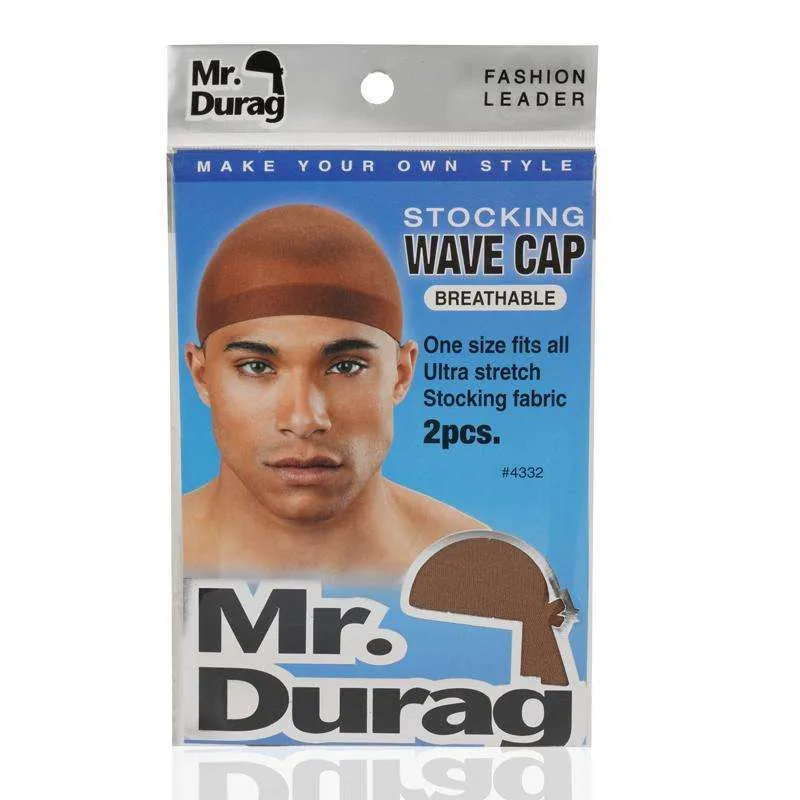 Mr. Durag Stocking Wave Cap 2Pc Asst Color