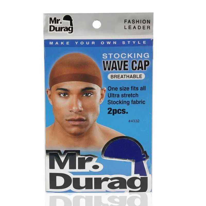 Mr. Durag Stocking Wave Cap 2Pc Asst Color