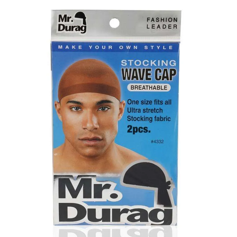 Mr. Durag Stocking Wave Cap 2Pc Asst Color