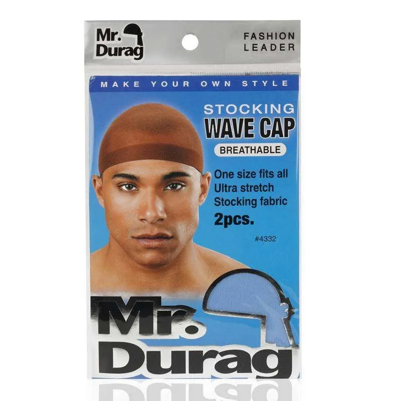 Mr. Durag Stocking Wave Cap 2Pc Asst Color