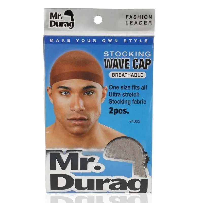 Mr. Durag Stocking Wave Cap 2Pc Asst Color