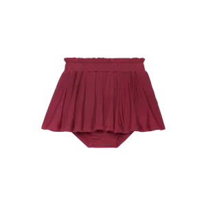 Posh Peanut Skirted Bloomer | Burgundy Rose