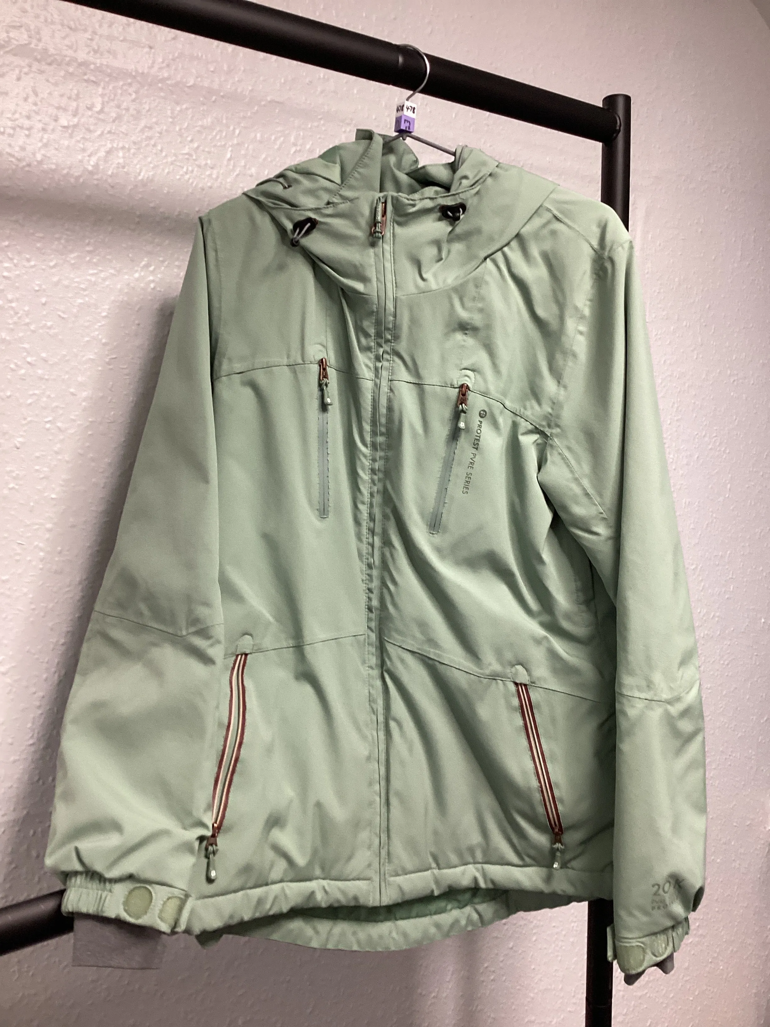 Pre-Loved Protest Kenzia Womens Snow Jacket (478) Juniper Green M(12): Grade B