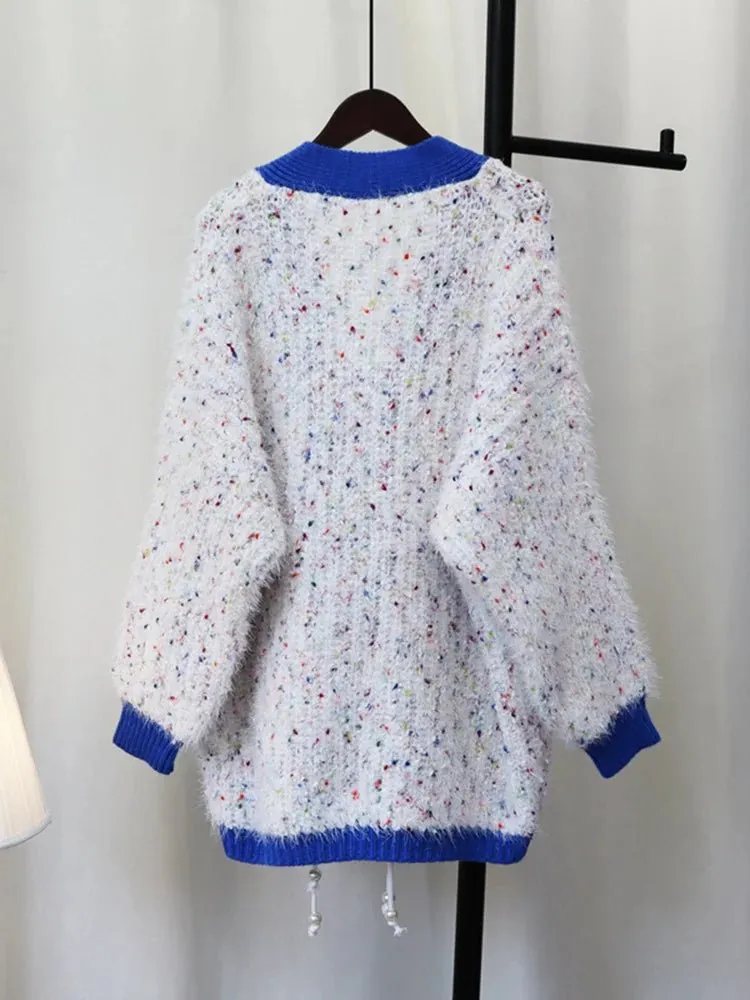 Pre Order:  Candy Sprinkles Bead Tassels Knit Sweater