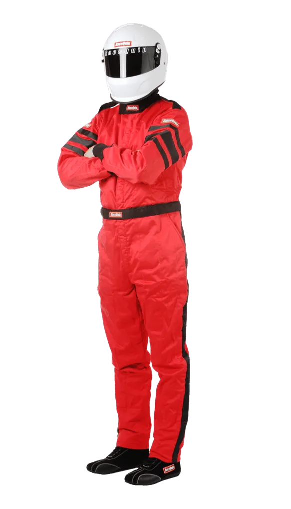 RaceQuip One Piece Multi Layer Fire Suit - Red - XL - 120016