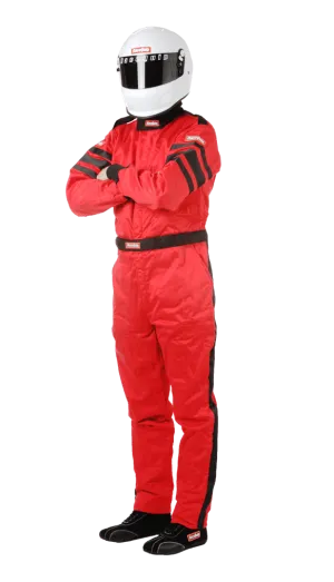 RaceQuip One Piece Multi Layer Fire Suit - Red - XL - 120016