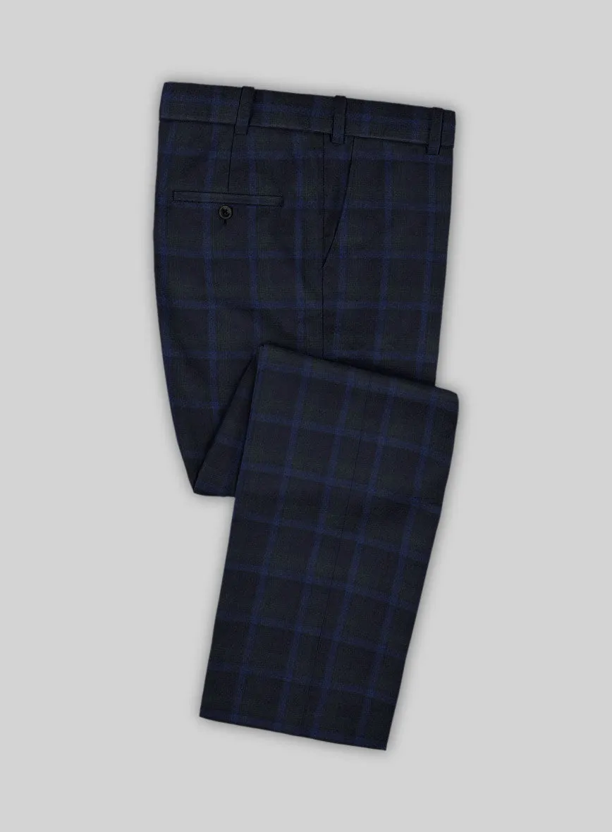 Reda Diesel Blue Checks Wool Suit