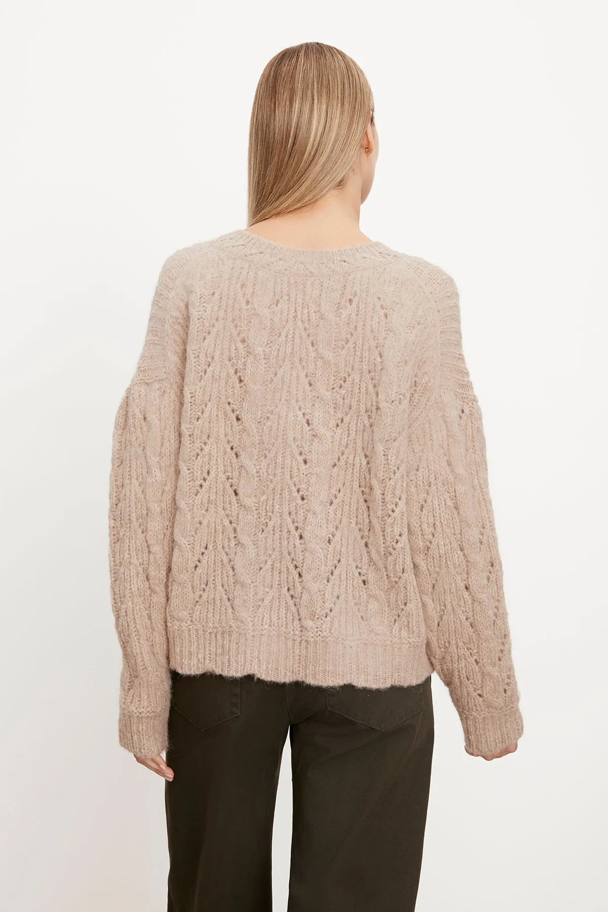 SADE ALPACA BLEND V-NECK SWEATER