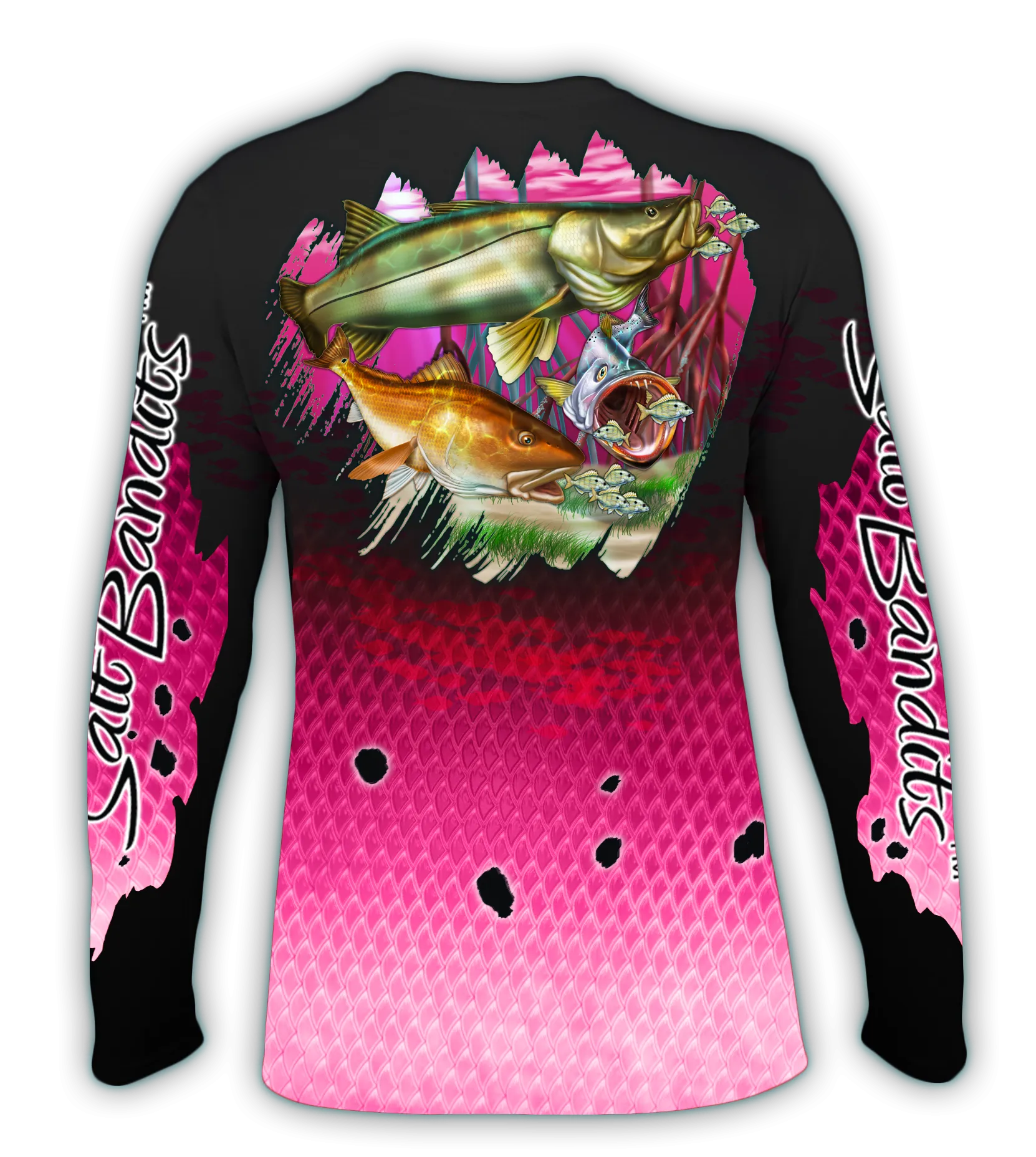 Salt Bandits™ Pink Slam Performance Long Sleeve T-shirt