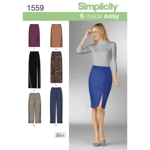 Simplicity Pattern 1559 Women's Skirts and Trousers