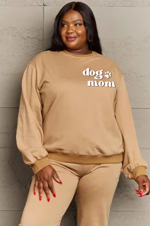 Simply Love Simply Love Full Size Round Neck Dropped Shoulder DOG MOM Graphic Sweatshirt