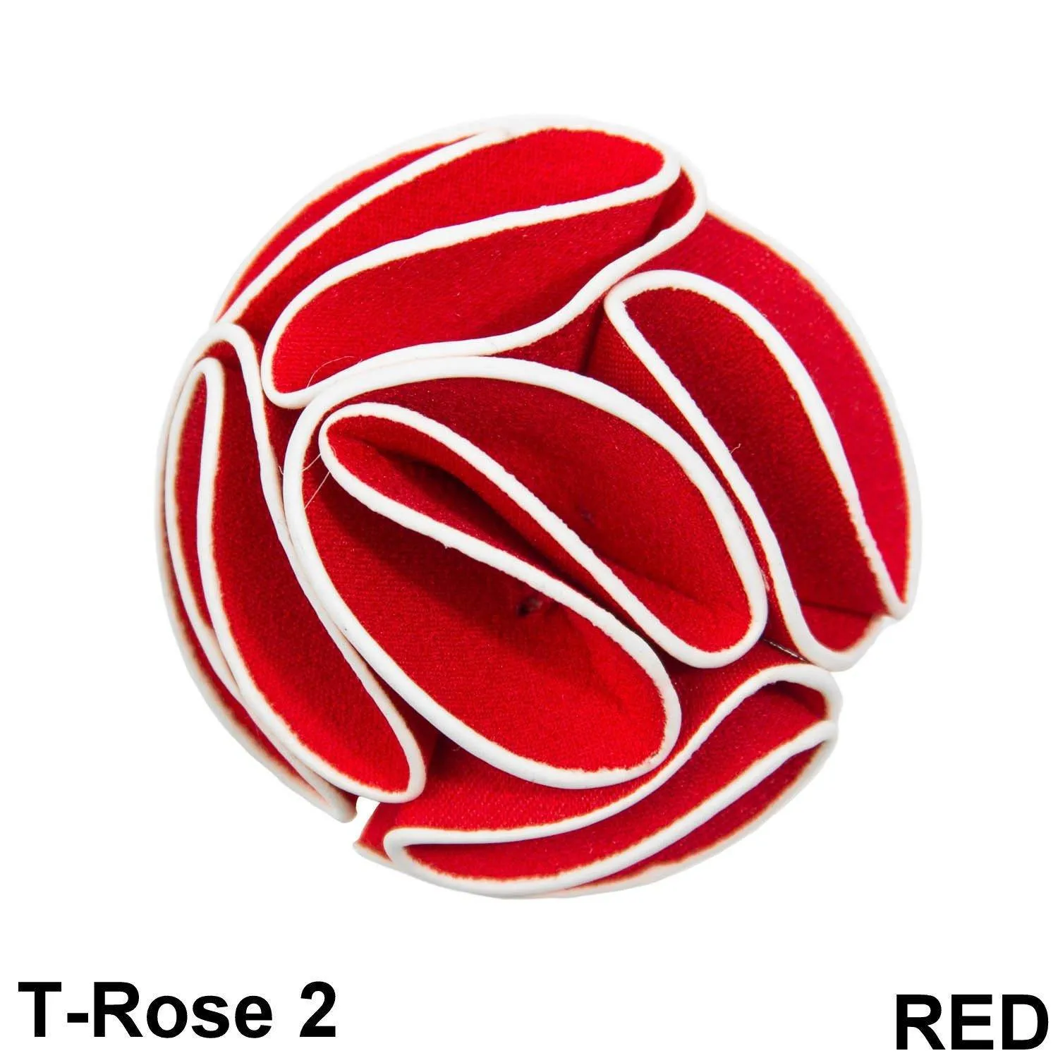 Vittorio Vico Unisex Trim Rose Flower Lapel Pin